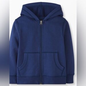 215. Kid’s Hanna Andersson Navy Blue Cotton Bright Basics Survivor Zip-Up Hoodie